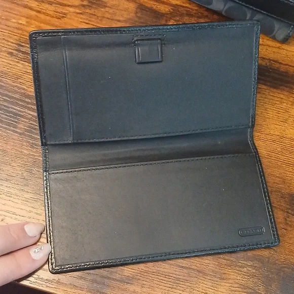 Coach Black Wallet and Card Holder Set - Picture 4 of 7